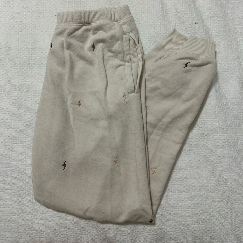 Lightning bolt sweatpants